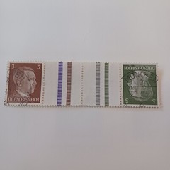 Germany 1941-42 Se-TENANT pairs(3) Used-Hinged FINE