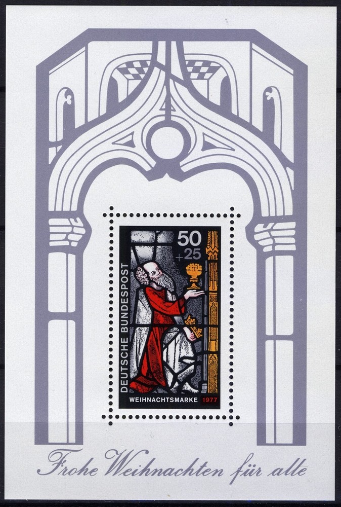 BRD 1977, Miniature Sheet: Christmas MNH Mi Bl 15