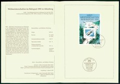 GERMANY FOLDER 1991/08 SPORT SPORTS BOB-WM ALTENBERG