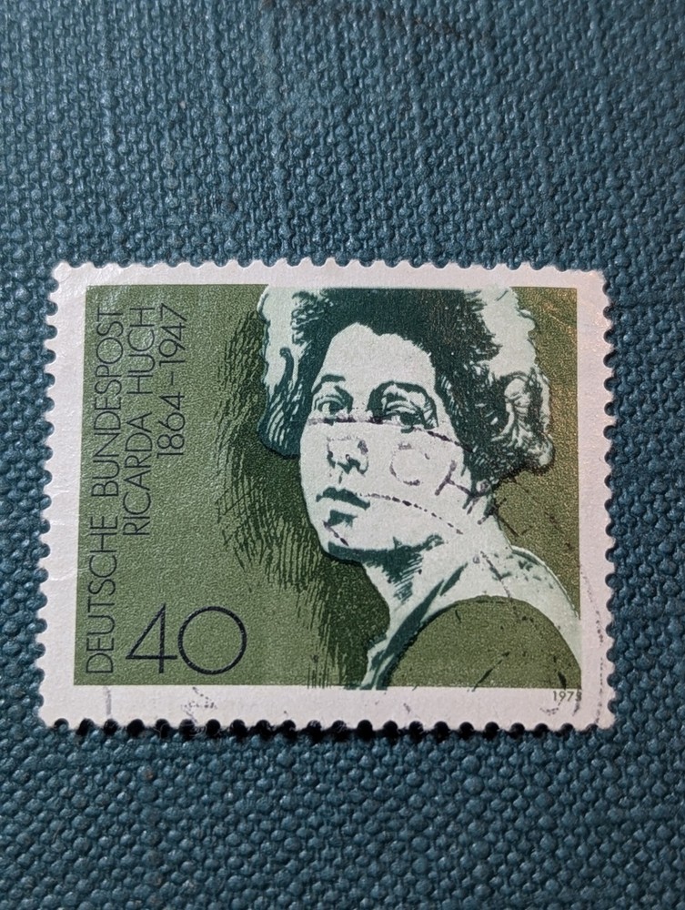 Specimen, Germany Sc1156 Writer Ricarda Huch (1864-1947).