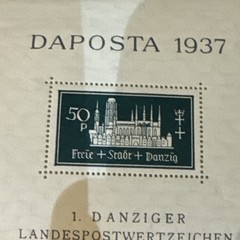 Germany Poland Danzig Philatelic Exibition „DAPOSTA“ 1937 Souvenir Sheets,