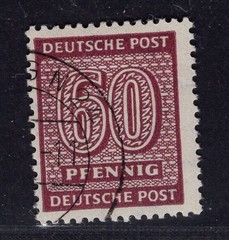 Allied occupation SBZ Michel No. 137y stamped