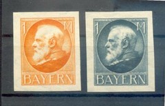 Bavaria UNISSUED 175/176BI WITHOUT OVERPRINT** MNH MINT 50EUR (73021