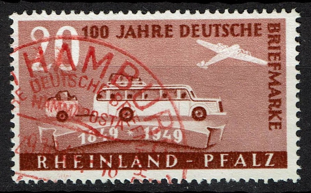 Rhineland-Palatinate 50 I stamped, checked Schlegel BPP, Mi. 25,-