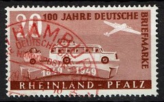 Rhineland-Palatinate 50 I stamped, checked Schlegel BPP, Mi. 25,-