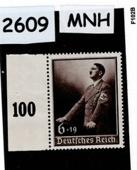 MNH Stamp Adolf Hitler 1939 B140 Culture fund Third Reich era Germany #2609