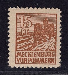 Allied occupation SBZ Michel No. 37d mint never hinged, inspected