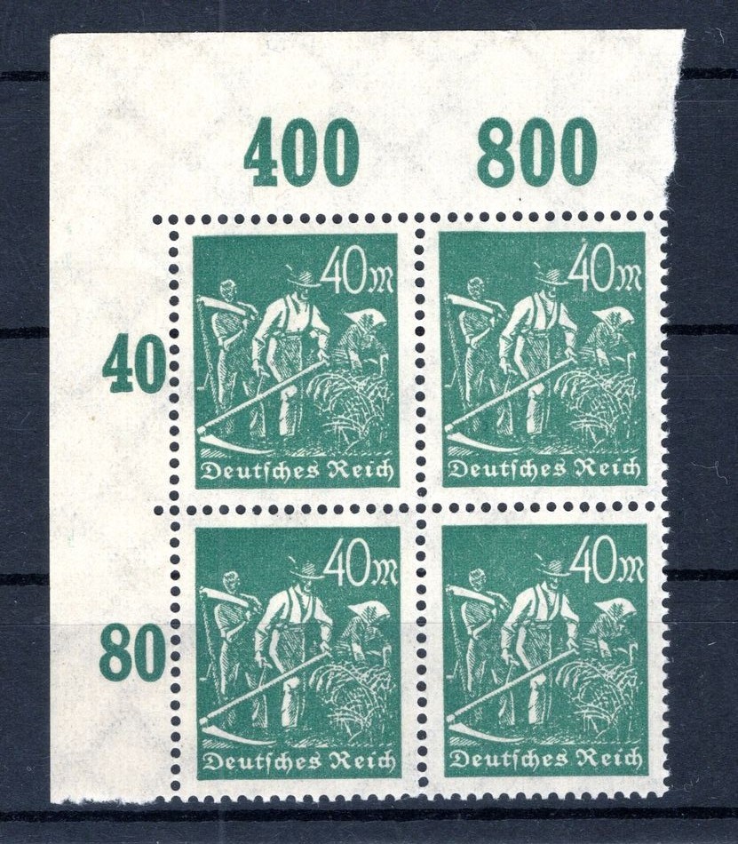 DR Inflа 244II ABART MNH Postfrisch BPP 150 EUR (GA5170