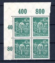 DR Inflа 244II ABART MNH Postfrisch BPP 150 EUR (GA5170