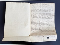 Bayern Historical Document Stadt- & Festungs-Kommandantschaft Würzburg 1828