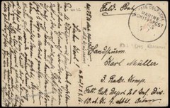Germany WWI Navy SMS Kaiserin MSP83 Feldpost Sinking Black Prince Cover 75488