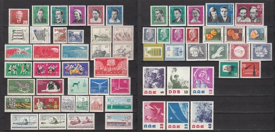 East Germany GDR DDR 1961 – complete year set – MNH