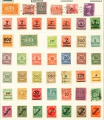 Germany selection of 97 incl. „back of book & Inflation issues“ on 2 album pages