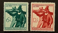 Travelstamps: 1944 Germany Stamps Scott #B278-B279 Soldier & Tirolese Rifleman