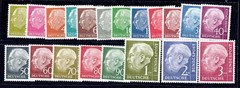 GERMANY 1954-1960 SCOTT #702-721 COMPLETE SET MINT NEVER HINGED VERY FINE
