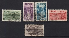 GERMANY 1948 SAAR Mi.# 255/259 COMPLETE SET VERY FINE USED