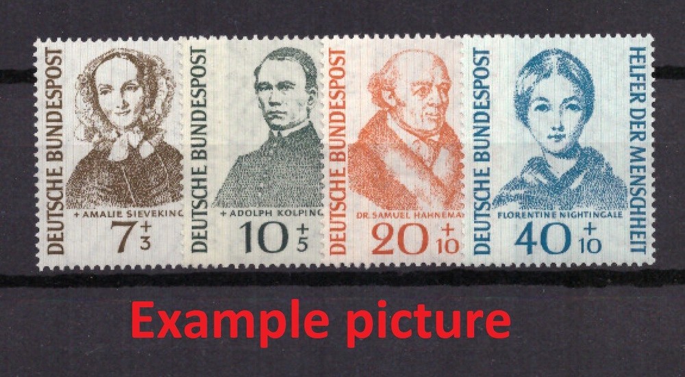 EB0222) GERMANY Mi 222-225, SC B344-347 MNH **, Original Gum, Welfare 1955