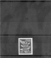 GERMAN WWII OCC( ZARA) —(MI 23)*F-VF LH 1943 25c DARK GREEN $45