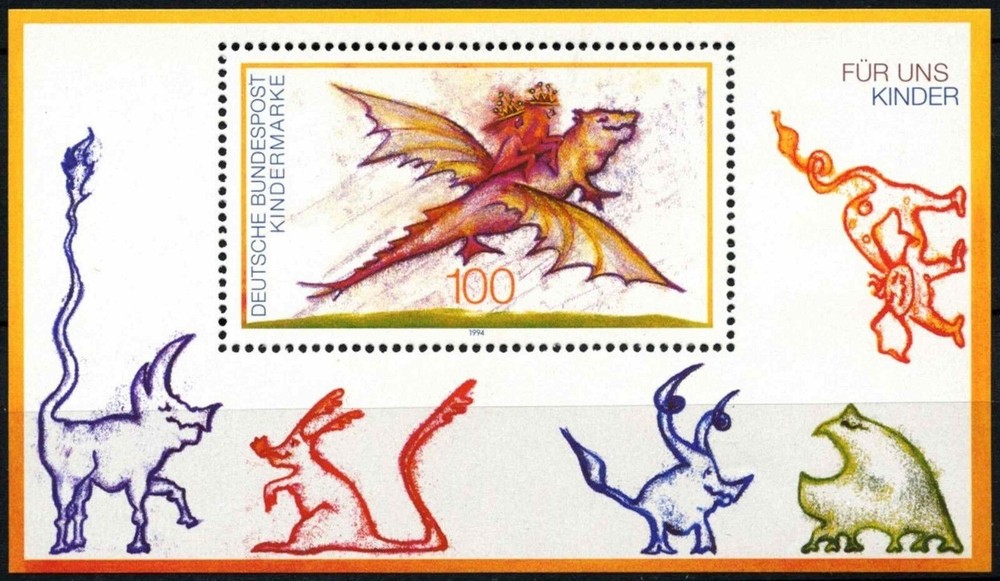 Germany 1994 – Fur uns Kinder, Children Stamps – Miniature Sheet – MNH