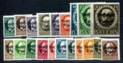 BAVARIA 1919 116-135IIA ** MNH FLAWLESS SET PEOPLE’S STATE (F7598