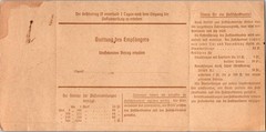 Bavaria 1920 40pf Overprint Deutsches Reich Postal Money Order Form Mint Unused