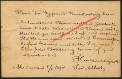 Germany Bavaria Munich 3Pf Local Stationery Postal Card 1890 Same Day Delivery