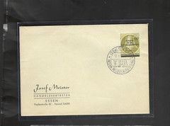 GERMANY-COVER-BERLIN-OVER PRINT-THE BELL ISSUE-1950 ISH?-SPECIAL CANCEL-F-#832