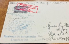 Germany 1933 ZUCKER signed Rocket Mail cover, EZ2 August 1933.