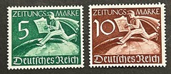 Travelstamps: Germany Stamp P1-P2 Mi 738-739 – 1939 Newspaper Stamps Mint MNH OG