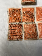 100 Deutsches Reich 3 Mark Stamps, 1920’s Antique RARE Germany Lot