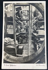 1942 leer feldpost Germany RPPC Postcard Cover U Boat submarine interior