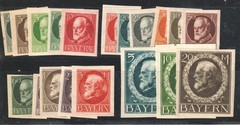 Lot Stamp Germany Reich Bavaria Bayern Classic Selection MNH MH Small Faults 1