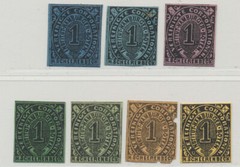 Germany Local Private Post Michel Hamburg A #5 Schwarzer Stdr. 7v MH 1862