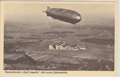 Airship LZ 127 Graf Zeppelin Germany Vintage Postcard Unused Set of 2