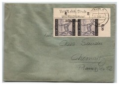 Germany 1933 Cover / House Number Reminder Cancel – Z13907