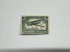 Stamp Germany Deutsches Reich Flugpost 40 Pfennig 1919