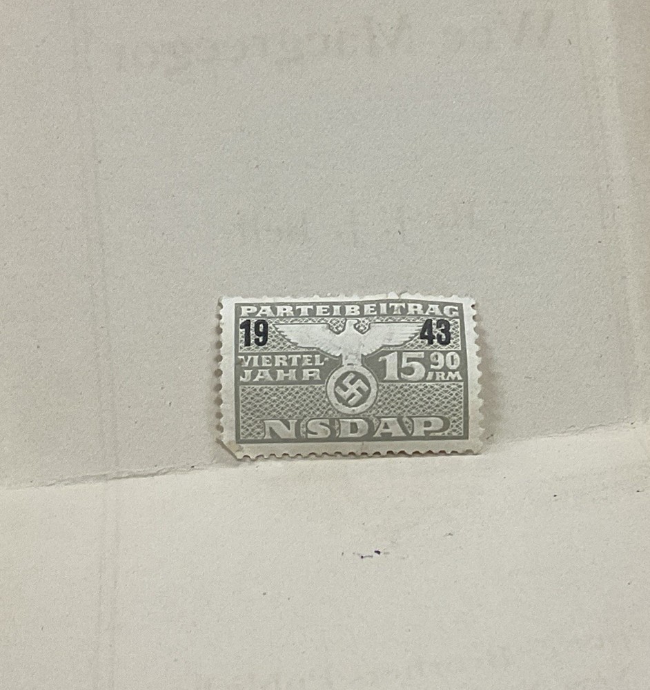 Stamp Germany Revenue Holland WWII 1943 3rd Reich War Era Party Due 15,90 MNG