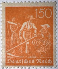 Travelstamps: 1922 Germany Deutsches Reich 150pf Stamp Scott #175/Mi 189 MOGNH.