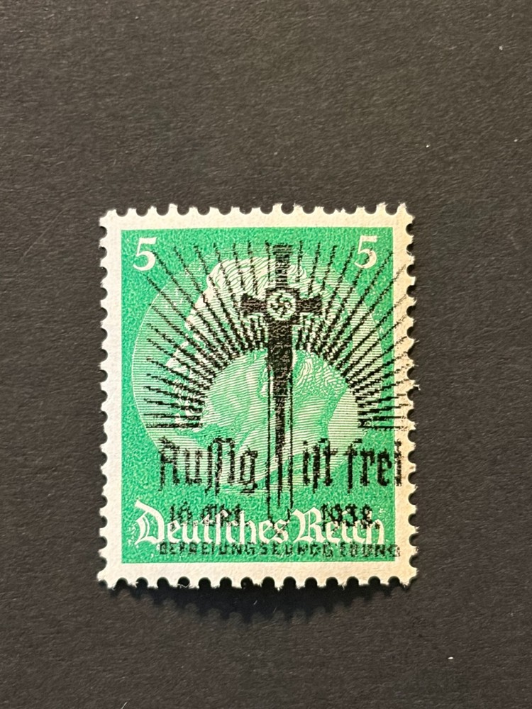 SUDETENLAND WWII GERMAN OCCUPATION Local ovpt AUSSIG 5 Rpf. MNH /s2 #526