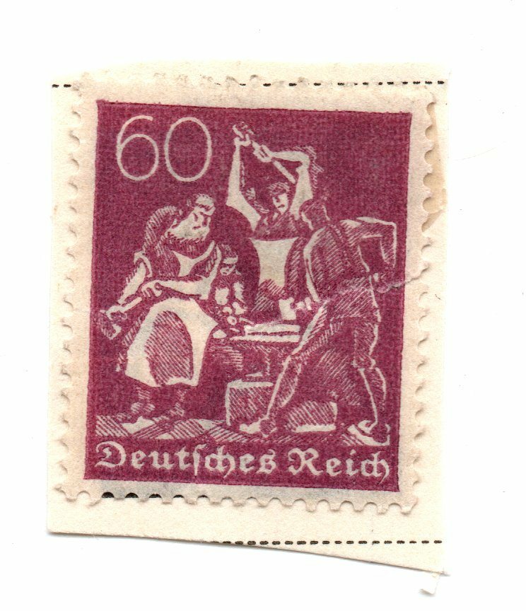 Germany 1921 New Daily Stamps SC: 144 Reddish Purple 60pfg. Used Lightly Hinged