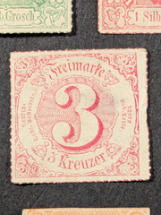 GERMANY 1859-1866 THURN & TAXIS Lot of 7 Stamps – 2 Imperf & 5 Rouletted MH