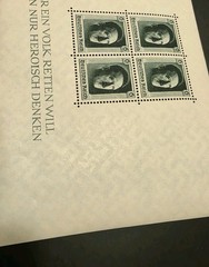 Germany 1937 Hitler 48th Birthday 4 Stamp Mini Sheet – EXCELLENT MNH #B102 (5)