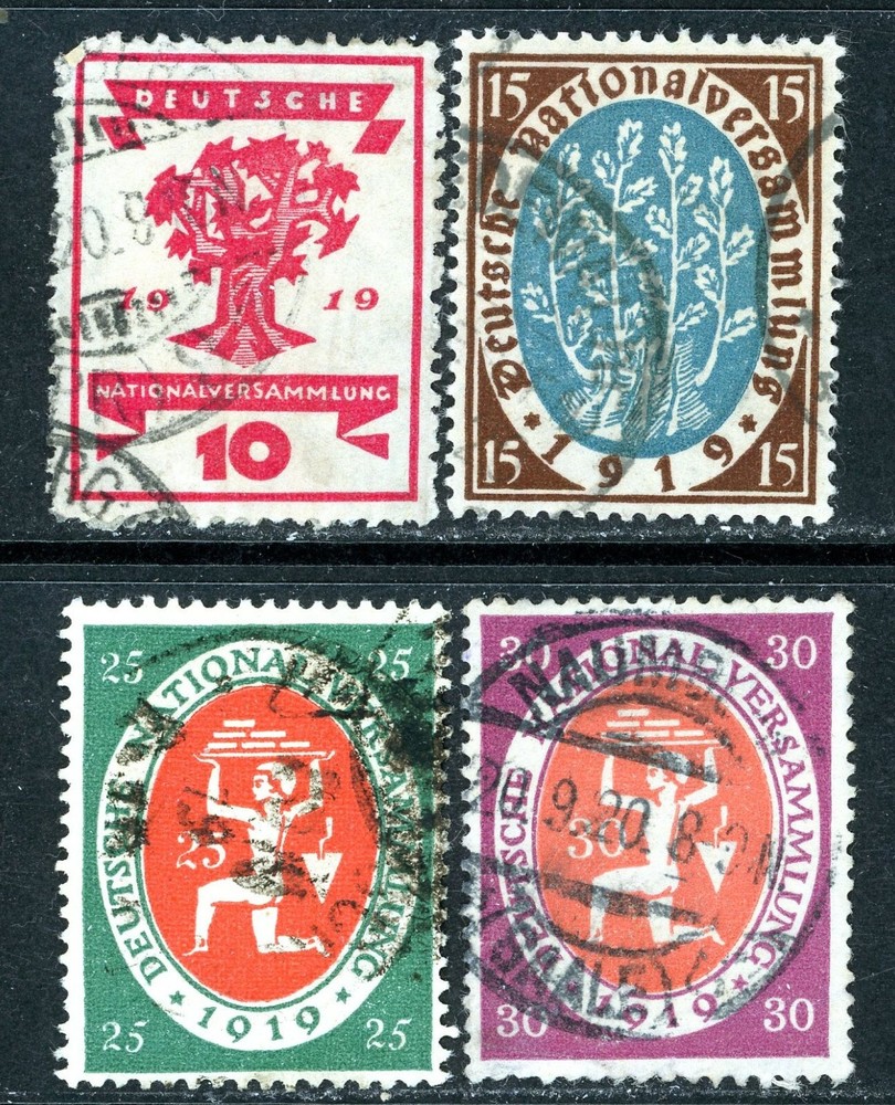 Stamps Germany, Scott # 105-108 used, complete set