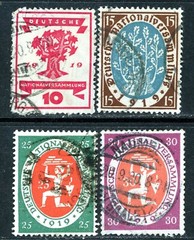 Stamps Germany, Scott # 105-108 used, complete set