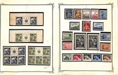 Croatia Specialized Stamp Collection on 40 Scott Pages, Blocks & Unlisted WWII