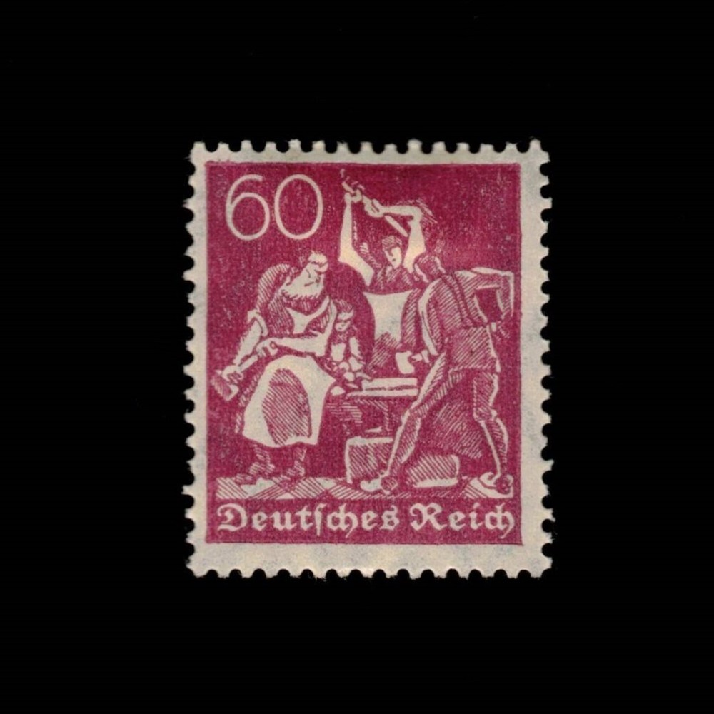 Germany, Scott 144, Iron Workers, 1921, MH, 108943