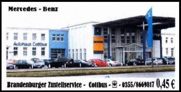 Zsbb : No. 4, “ Zsbb Cottbus „, Mint