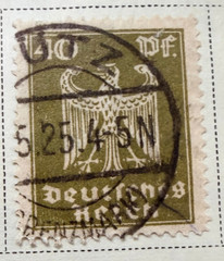 Germany Lot of 19 Stamps – 1924-28 (Scott Catalog 330-349) – RARE ITEMS in LOT!