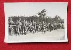 WW2 WWII German Third Reich photo postcard WEHRMACHT NSKK Autos Cars Motorcycles