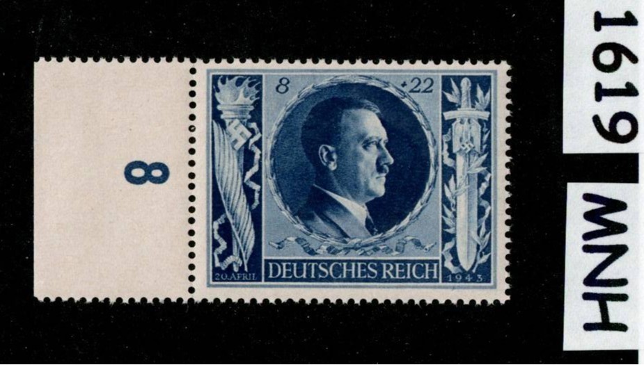 MNH stamp B233 Adolf Hitler 1943 54th Birthday WWII Germany Third Reich #1619